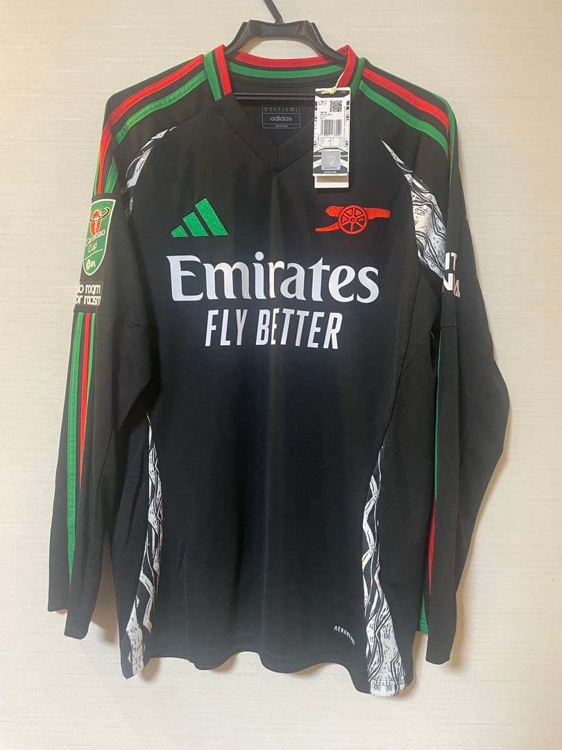 初ゴール カラバオ アーセナル ヌワネリ 24-25 アウェイ 長袖ユニフォーム