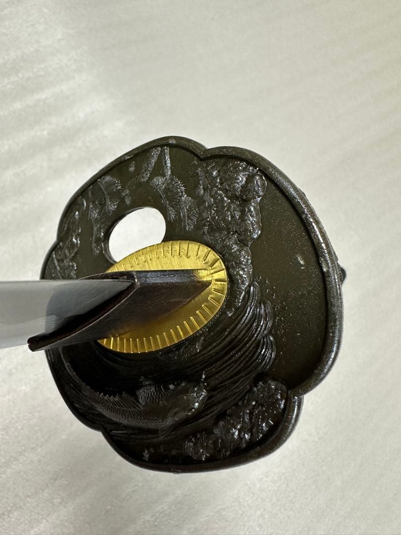 新品 薄刃 樋入り刀身 模造刀 打刀 黒鞘　鞘付き長さ約103cm