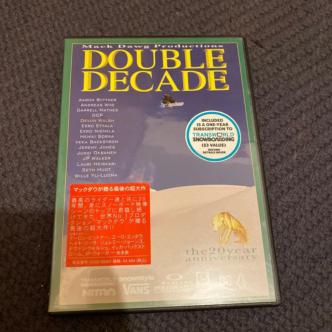 スノーボード DOUBLE DECADE DVD