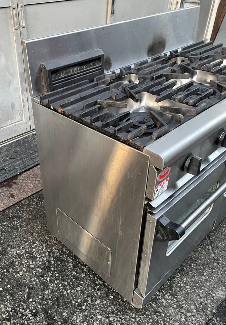 業務用 マルゼン オーブン付き 5口ガスレンジ RGR-1265XC 都市ガス