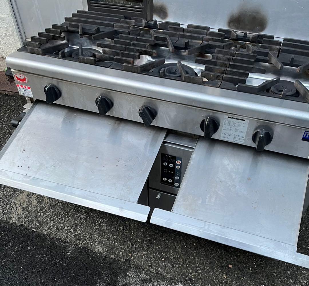 業務用 マルゼン オーブン付き 5口ガスレンジ RGR-1265XC 都市ガス