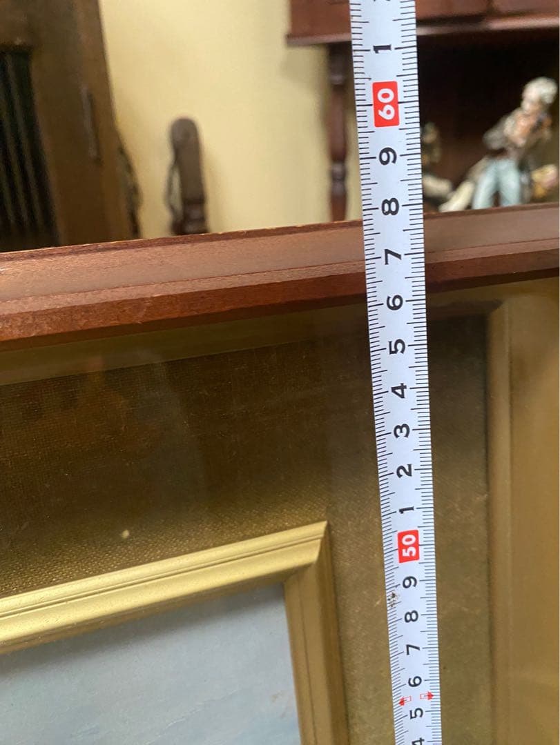 若石賛花 直筆サイン入り 静かなる森 風景画 油絵 インテリア