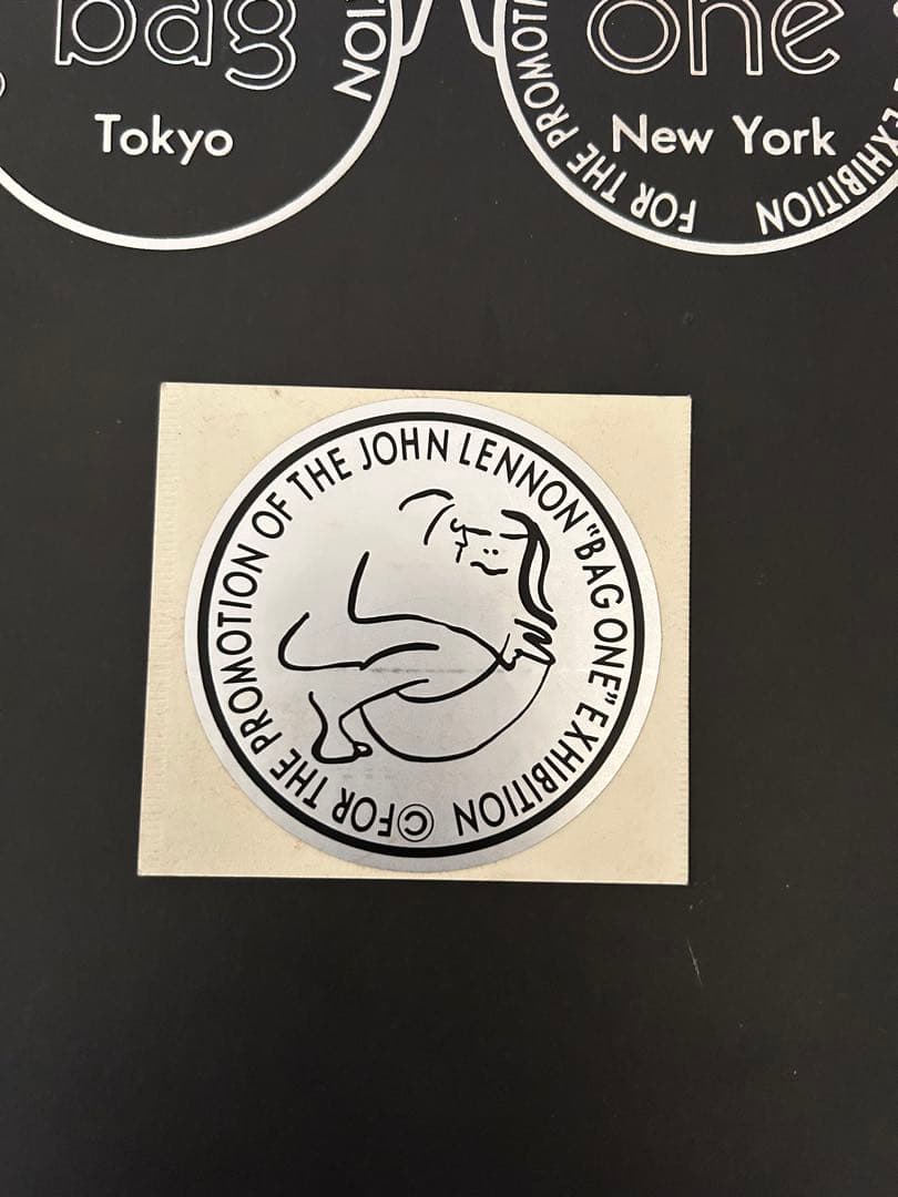 ジョンレノン bag one リトグラフの印刷全16枚揃とシール
