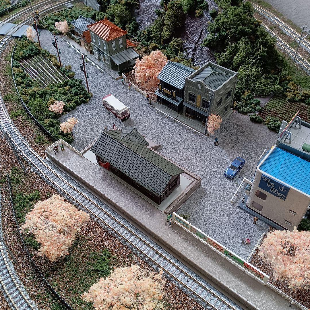 【特大サイズ】鉄道模型 Nゲージ 複線 ジオラマレイアウト 完成品