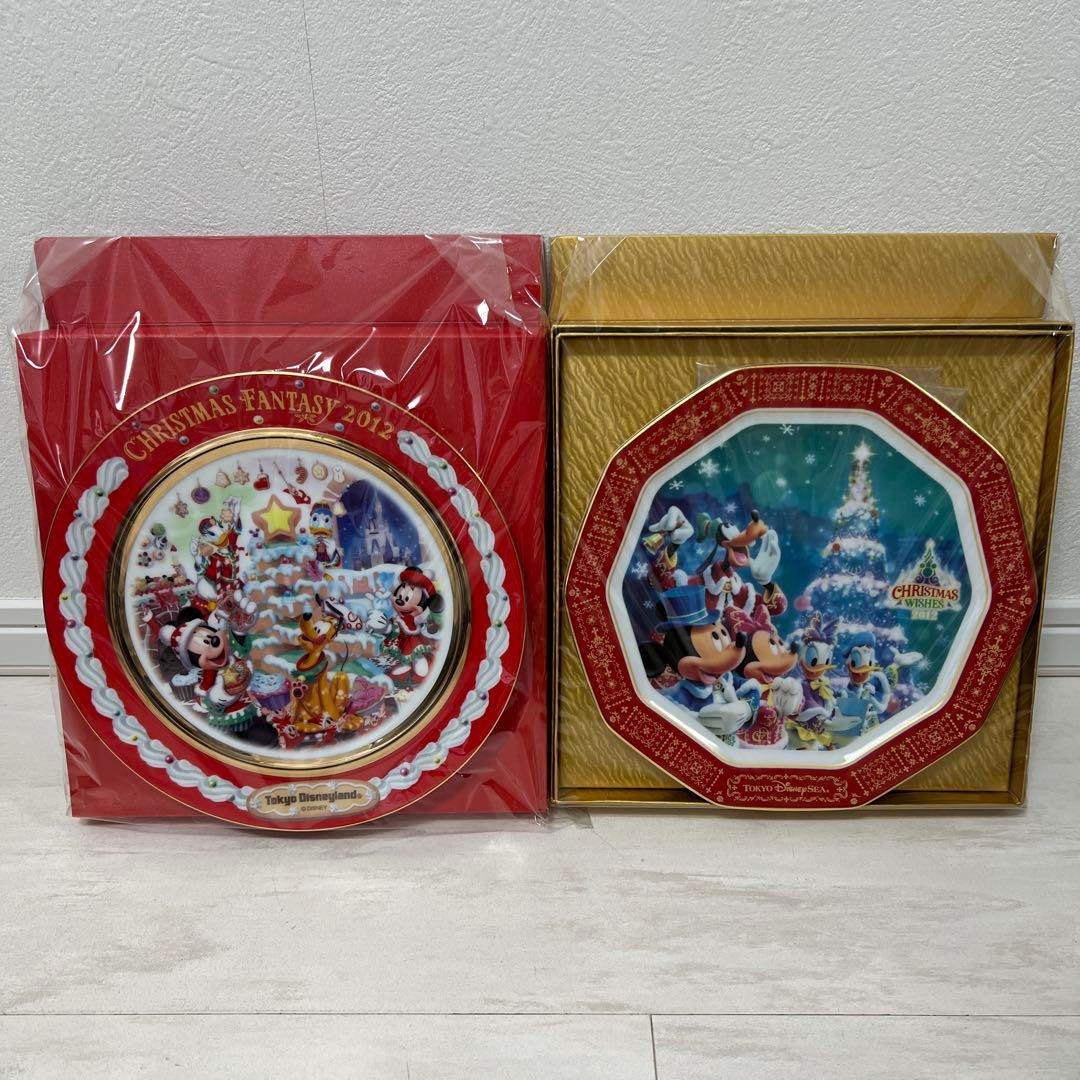 東京ディズニーランド クリスマスプレートセット　2012
