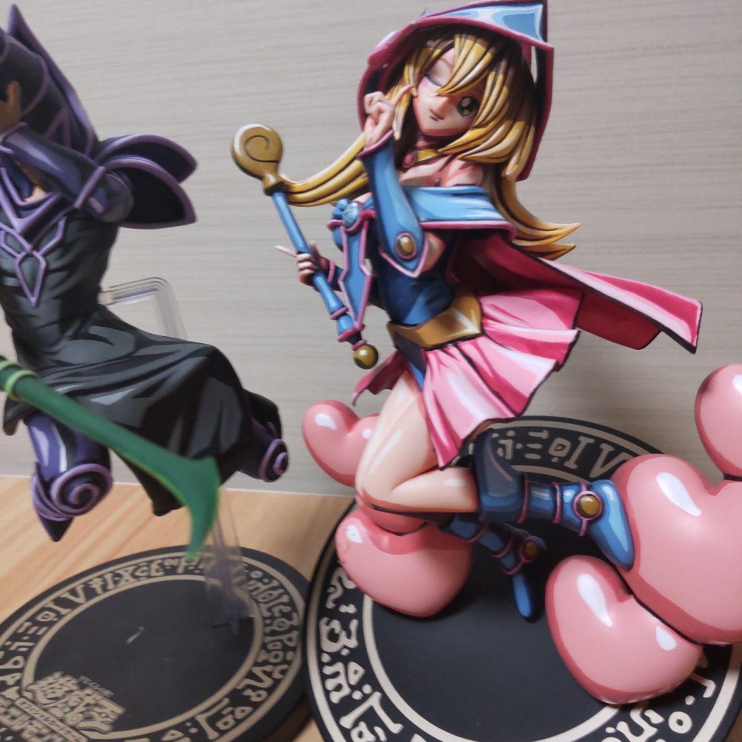 ブラックマジシャン ブラックマジシャンズガール 遊戯王リペイントフィギュアセット