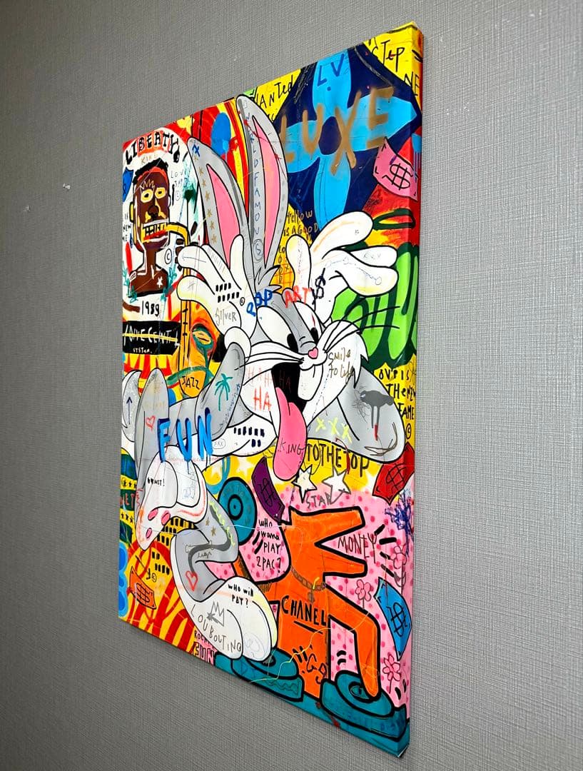 No.232木枠付きキャンバスアート　ブランドアートポスター　バスキア　絵画