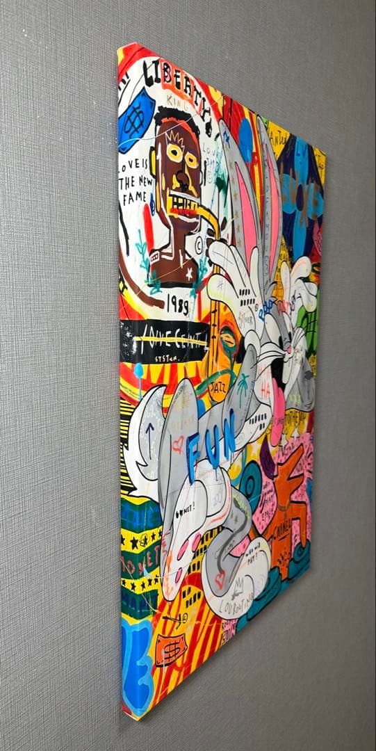 No.232木枠付きキャンバスアート　ブランドアートポスター　バスキア　絵画