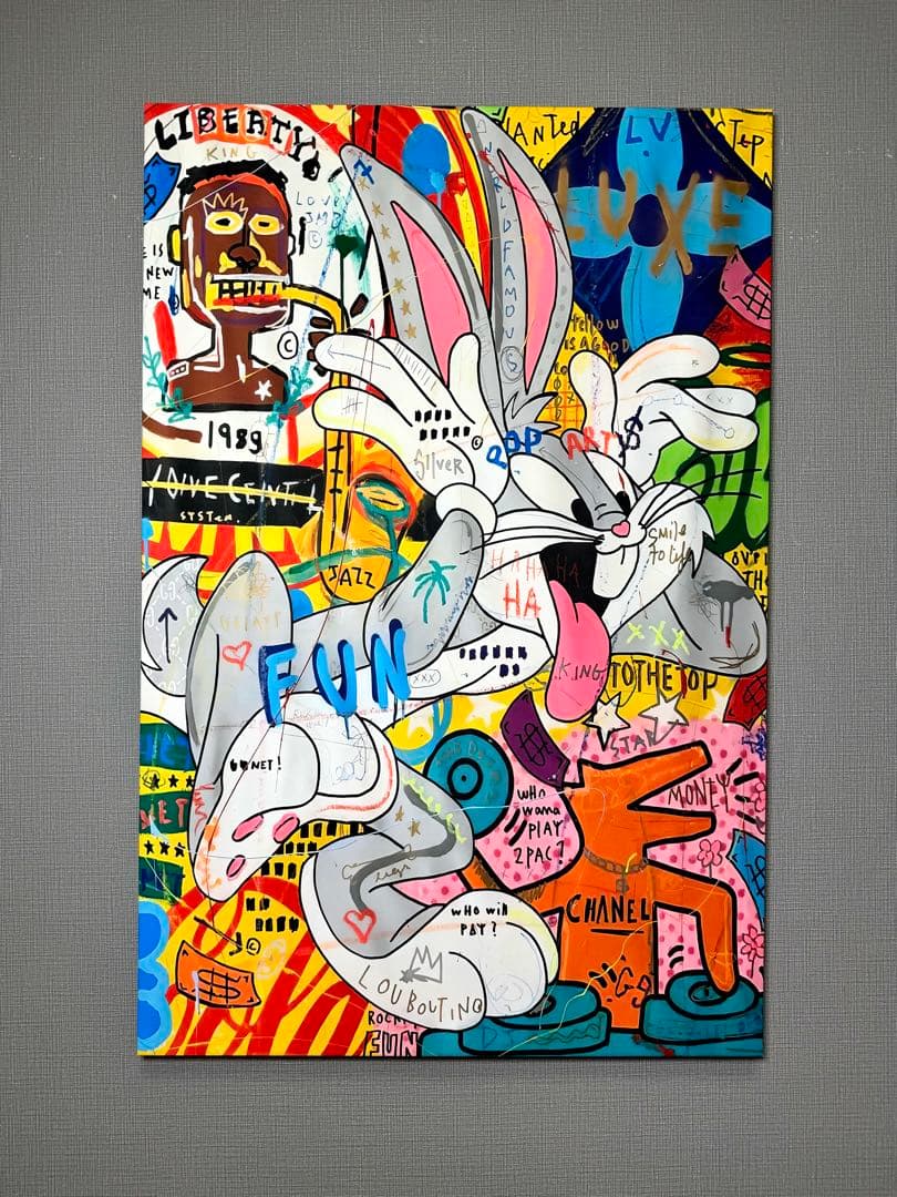 No.232木枠付きキャンバスアート　ブランドアートポスター　バスキア　絵画