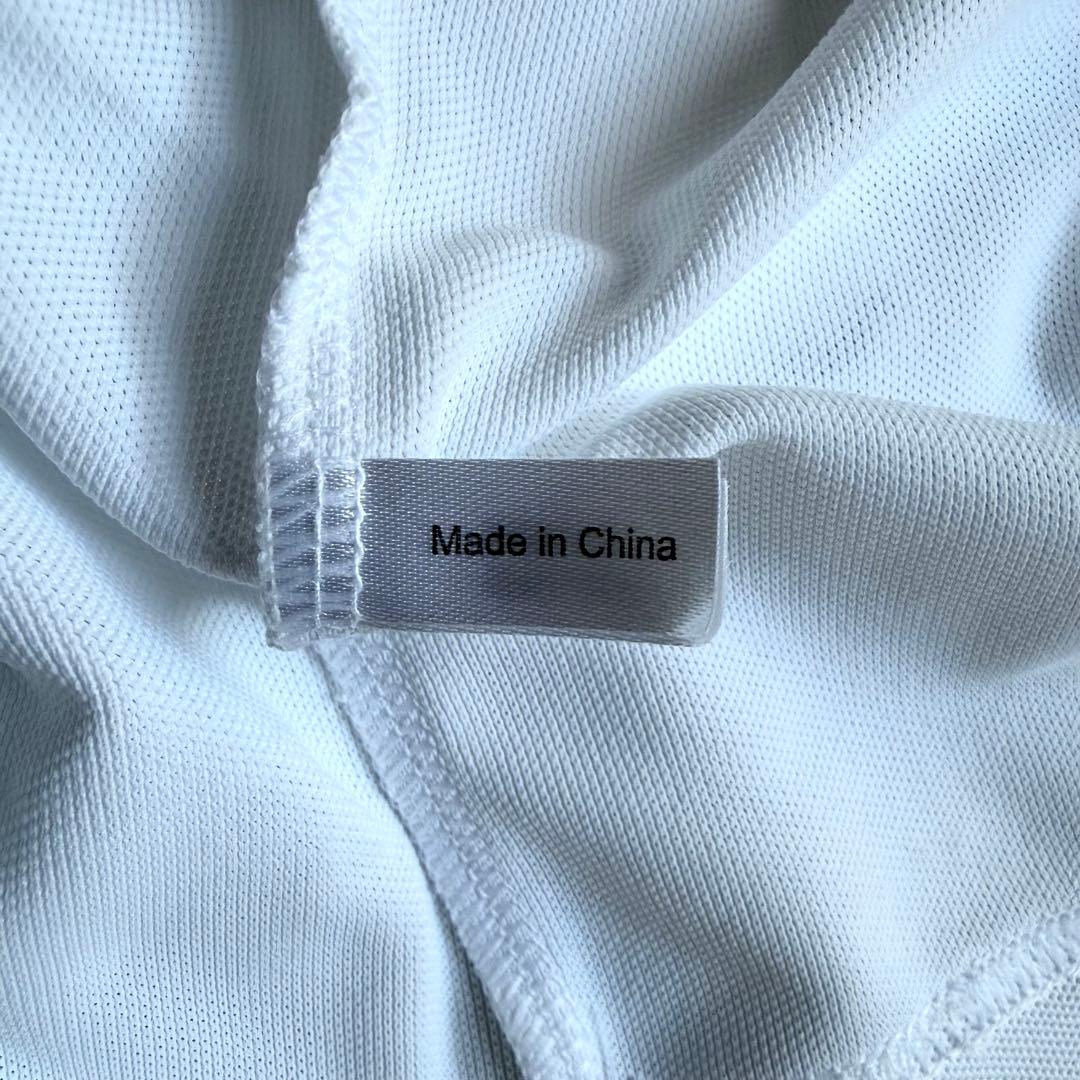 新品 Cph/Golf ゴルフ ポロシャツ 長袖 XL ホワイト グリーン ロゴ