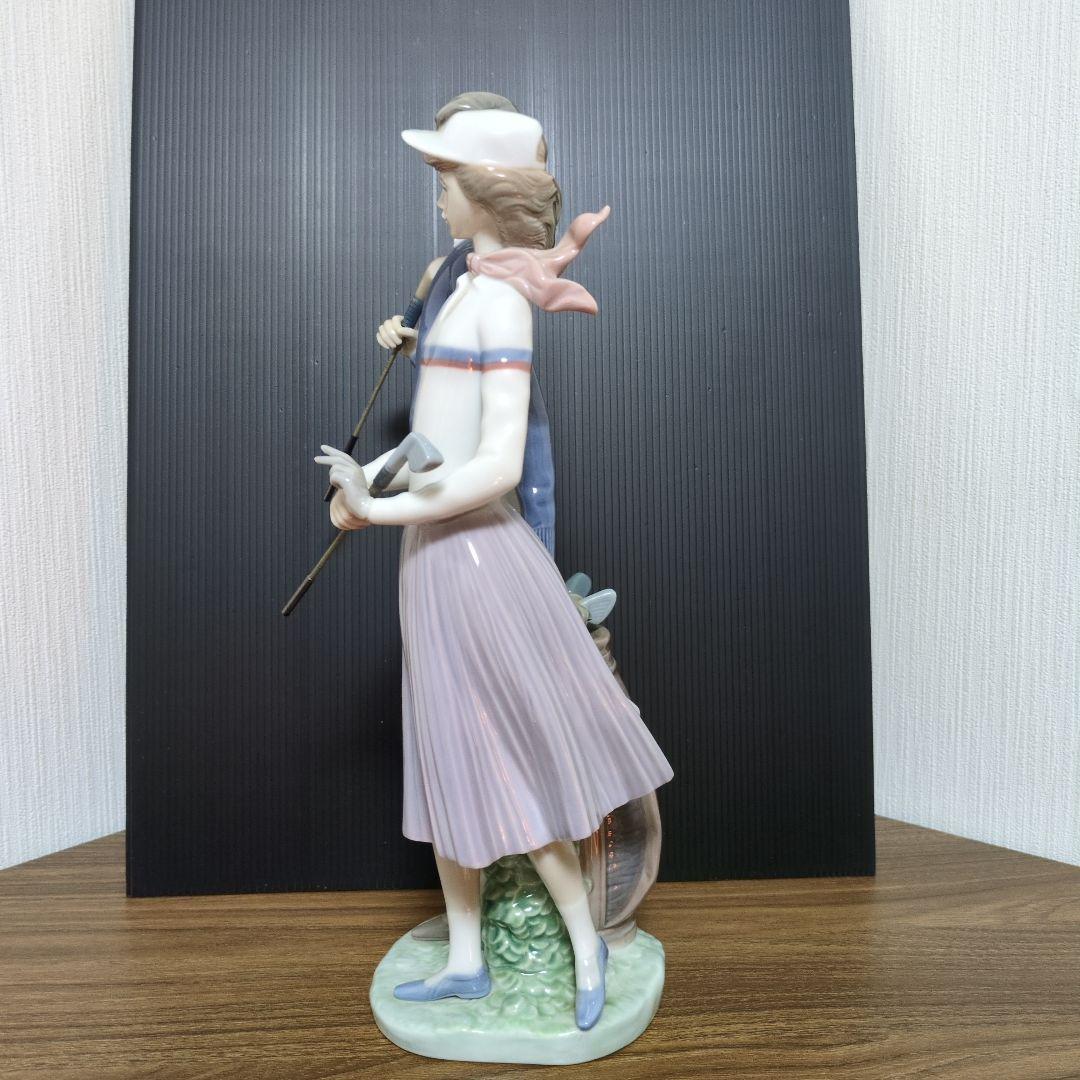 リヤドロ ゴルフ カップル 陶器