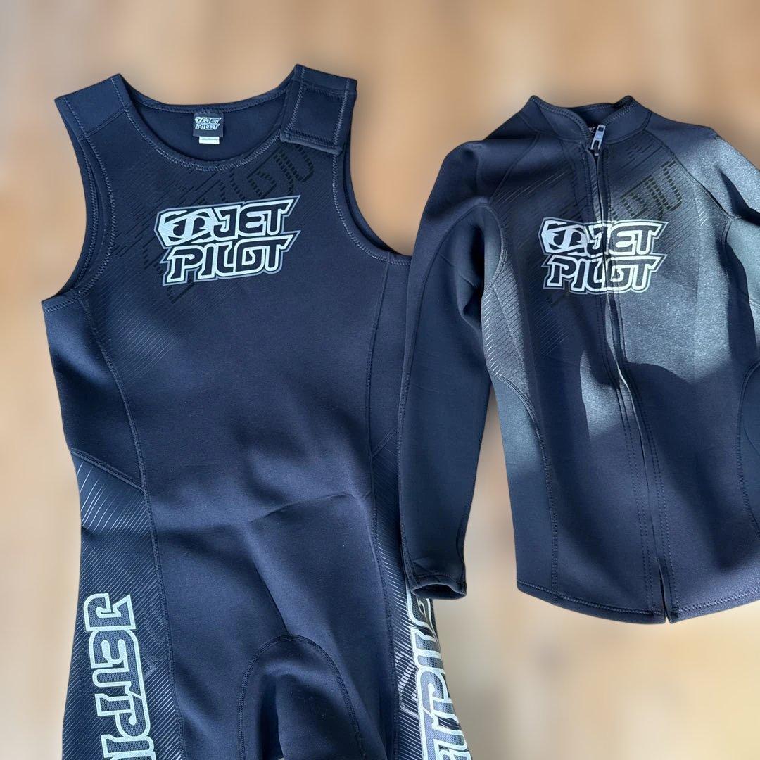 JET PILOT ブラックウェットスーツ + ジャケットMENS XL