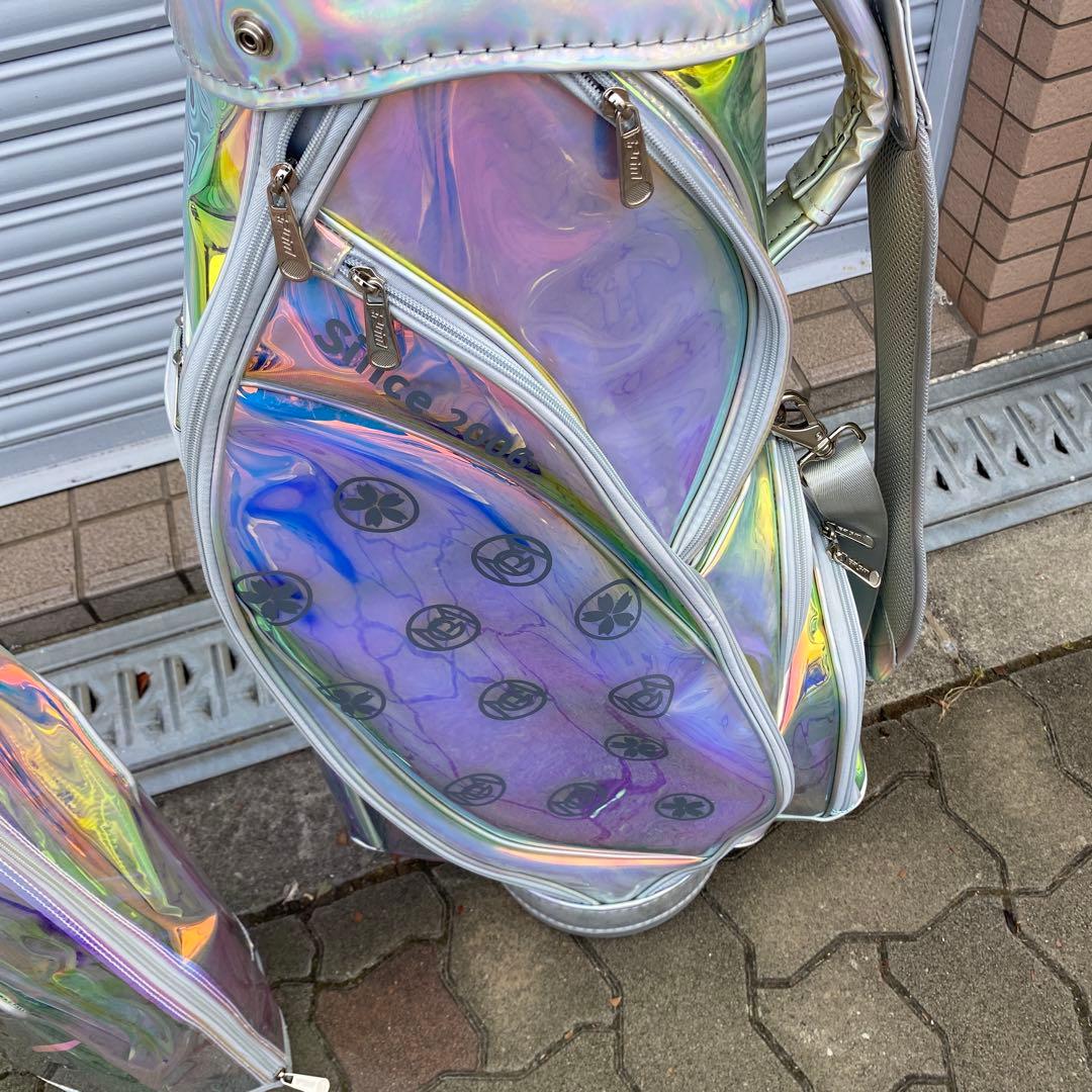 Mn様の専用ページ 新品未使用　虹色 透明ゴルフバッグ