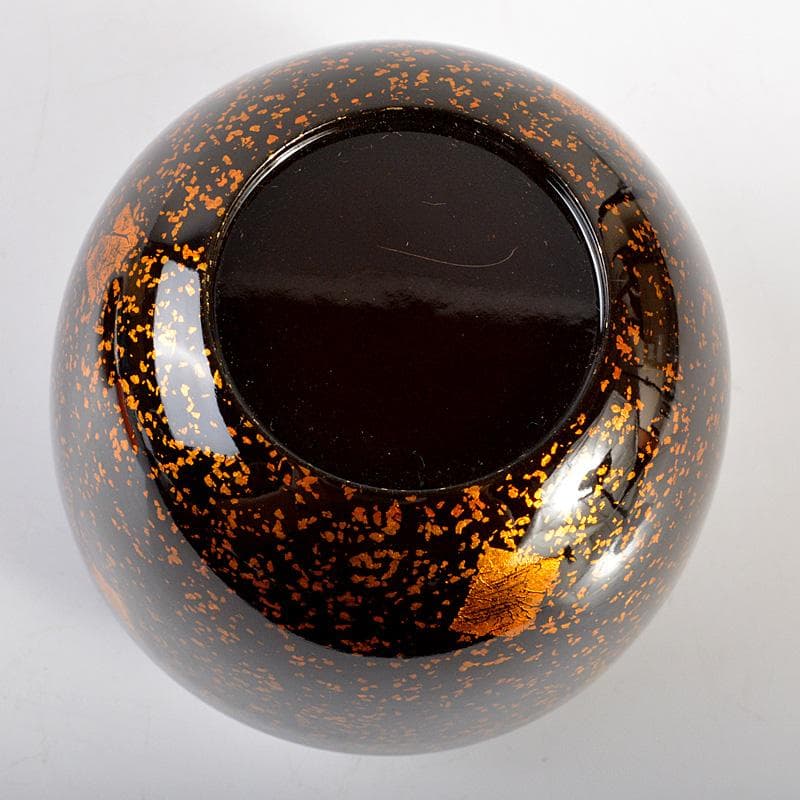 茶道具　黒漆　金蒔絵　棗　合わせ箱　V　6021