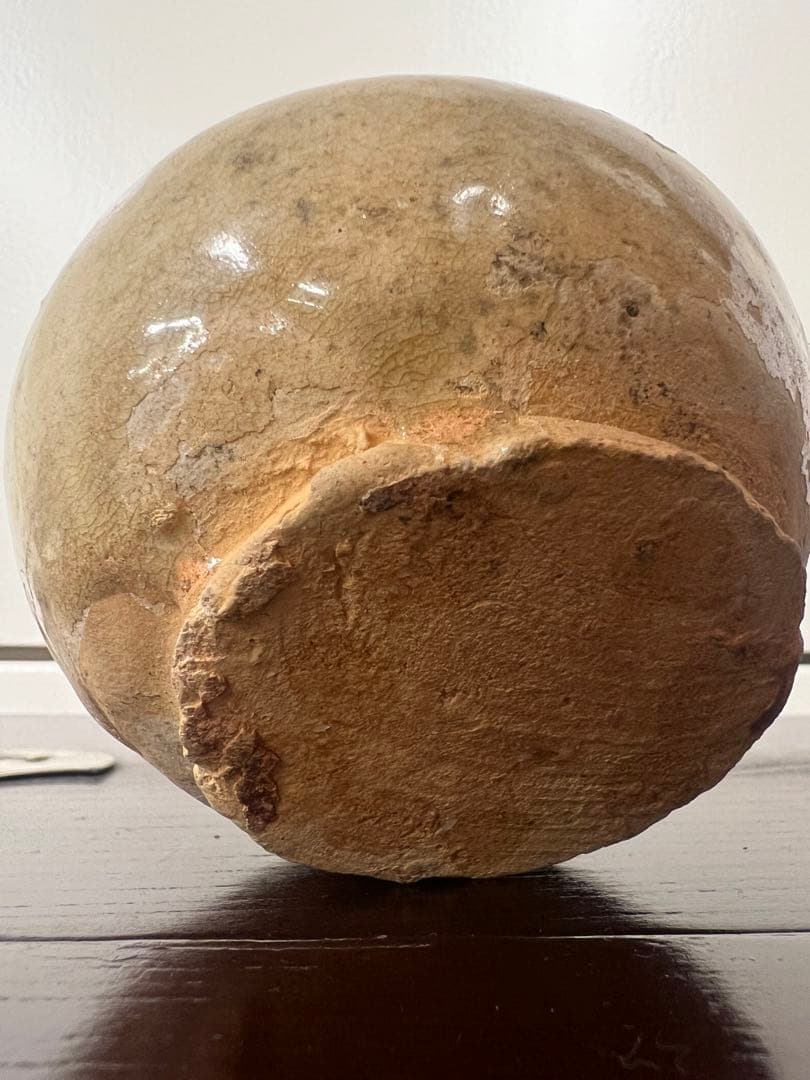 中国・隋朝~唐朝灰釉石榴尊双系壶唐物古美術品江戸アンティーク骨董コレクション青磁