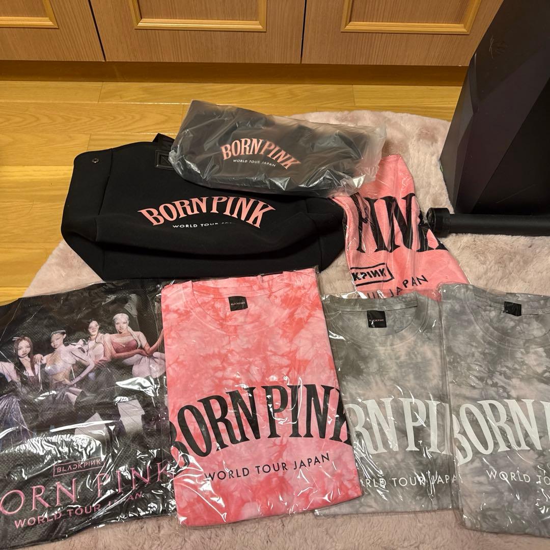 blackpink bornpink グッズ tシャツ バッグ セット