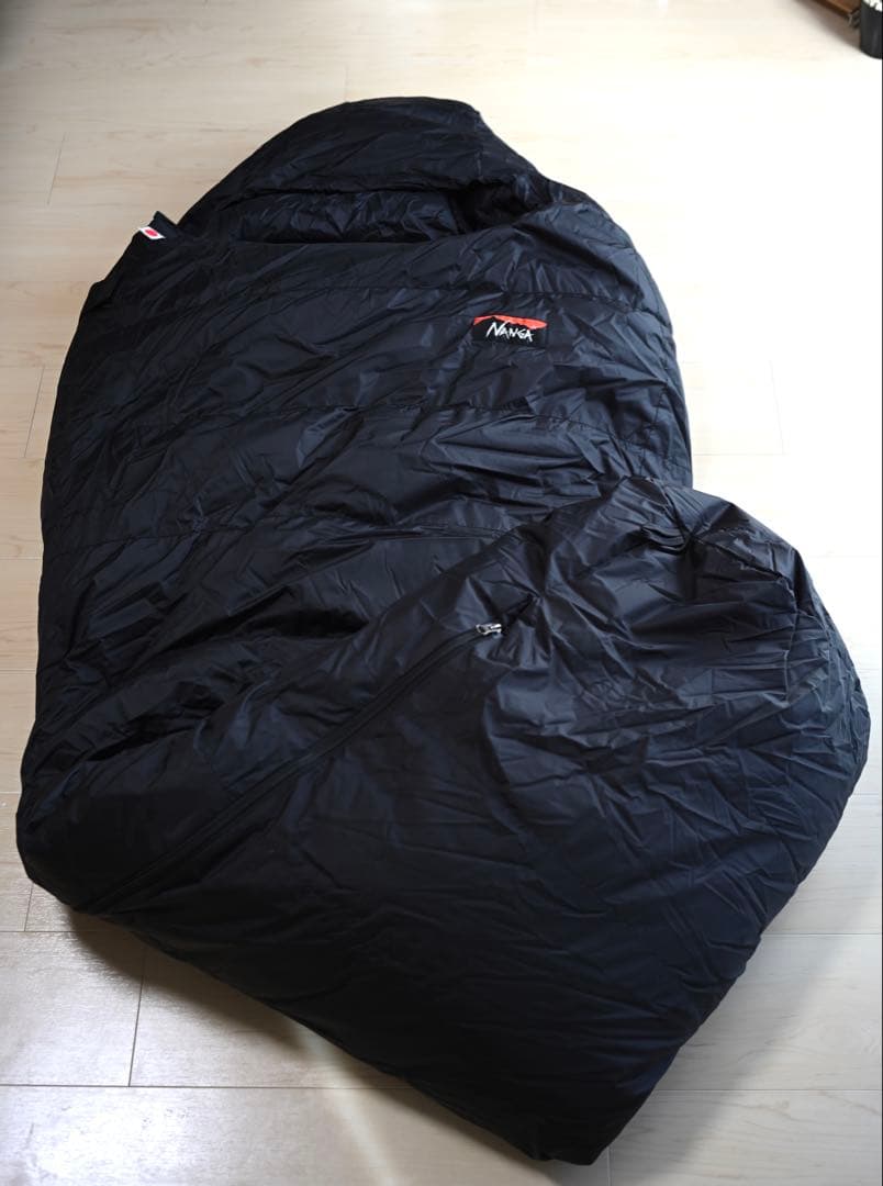 NANGA ナンガ/山渓別注　オーロラ 600DX 寝袋 シュラフ ブラック