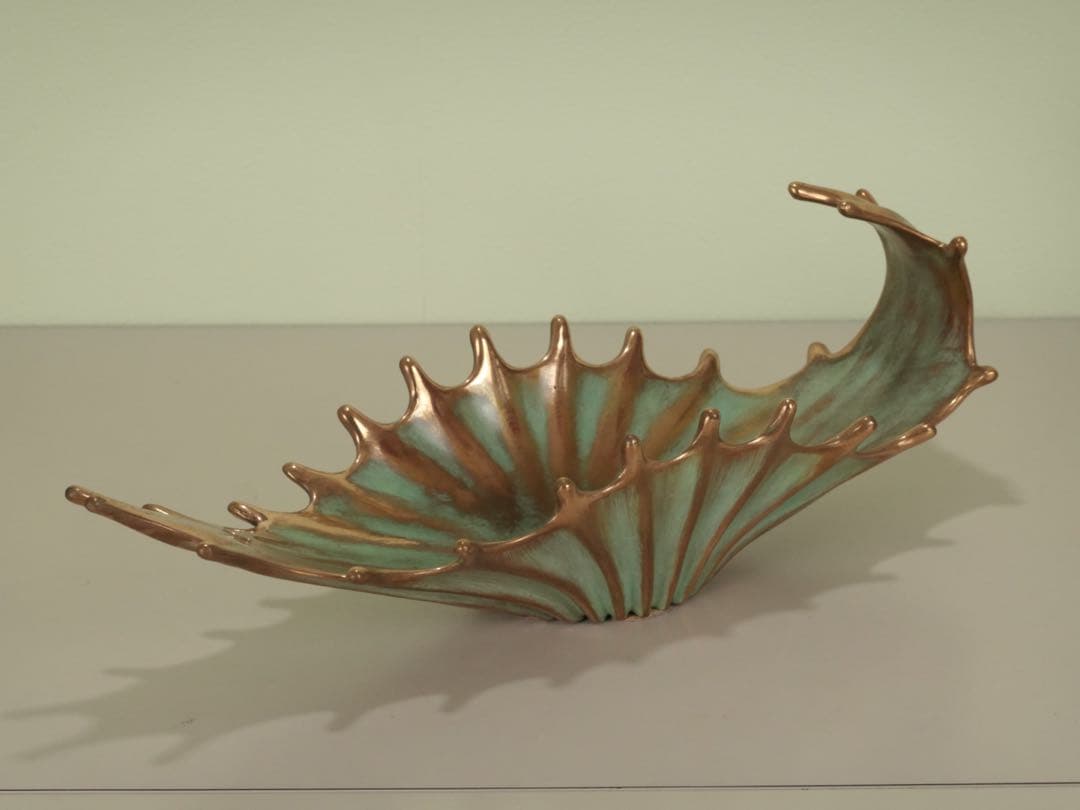 送料無料　イタリア鋳金工房　VENTURI ARTE　ブロンズ　フルーツボウル