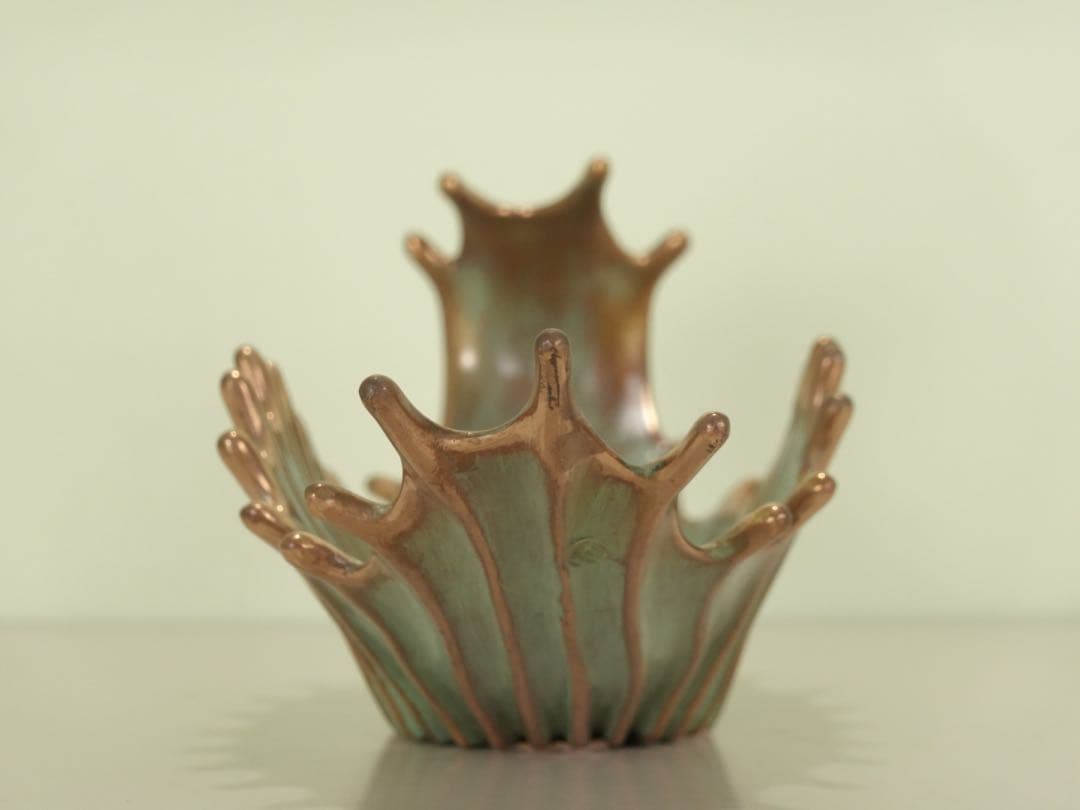 送料無料　イタリア鋳金工房　VENTURI ARTE　ブロンズ　フルーツボウル