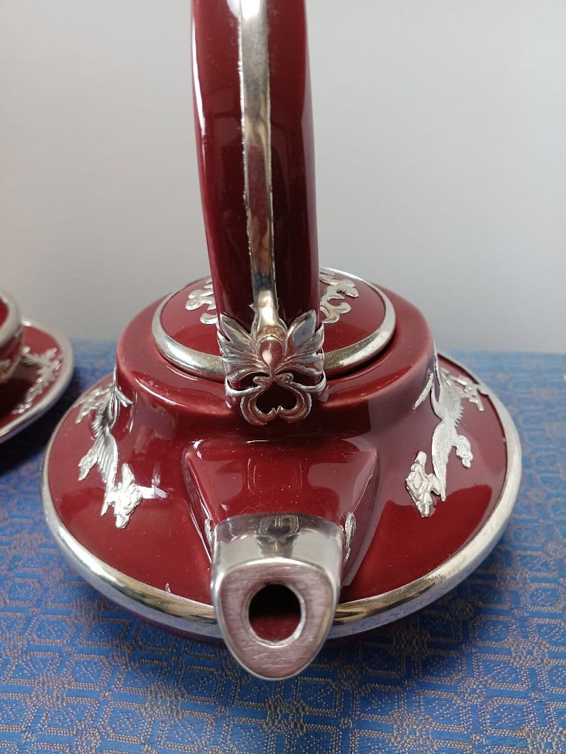 中国錫細工茶器　未使用品