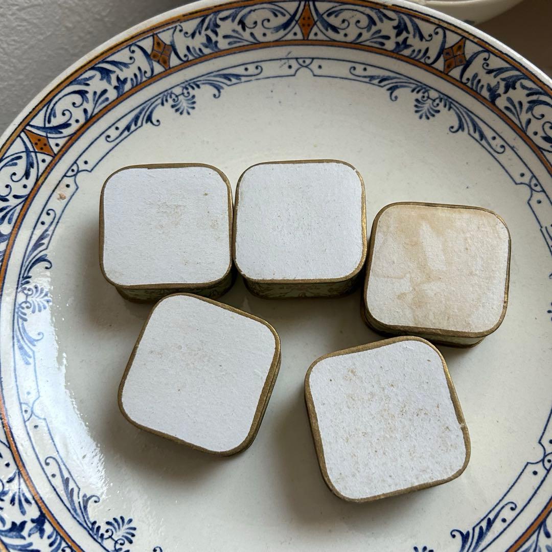 フランスアンティーク　NYMPHEA パウダーボックス　5個セット