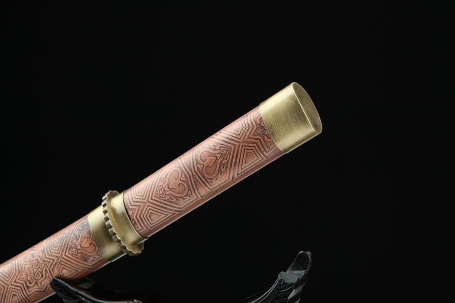 武具　刀装具　日本刀　模造刀　 肋差   短刀    居合刀  紫銅 こけし神