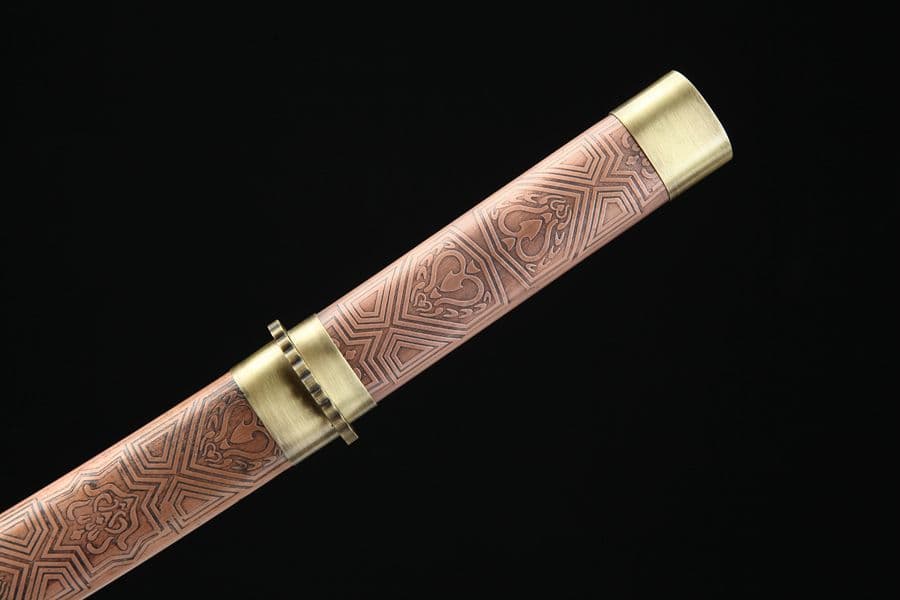 武具　刀装具　日本刀　模造刀　 肋差   短刀    居合刀  紫銅 こけし神