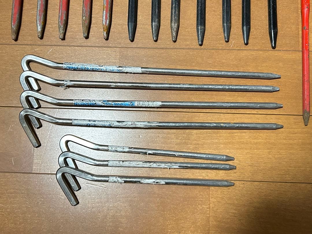 森の鍛冶屋 エリッゼステーク33本＋ユニフレーム ペグいろいろ22本セット