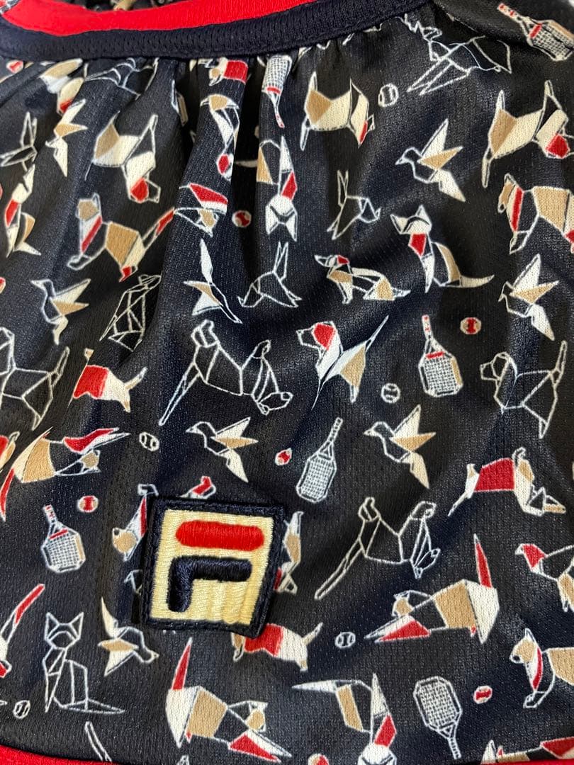 フィラ] テニス スコート 吸水 速乾 UVカット 未使用　M 折り紙アニマル柄