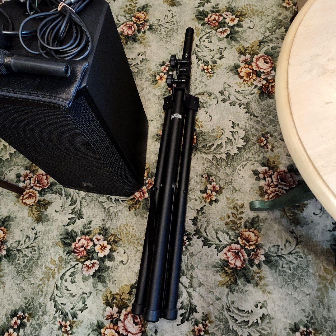 ElectroボイスZLX12Pパワードスピーカー中古品マイクと3脚付き