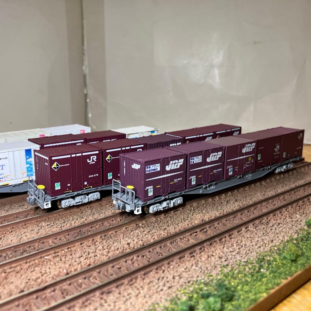 Nゲージ　コキ107（コンテナ付）12両セット