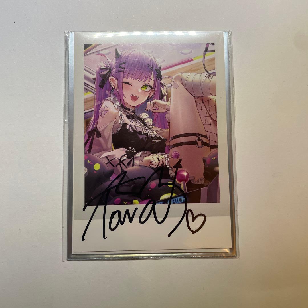 ホロライブ 常闇 トワ 直筆サイン 100万人記念 チェキ ブロマイド カード