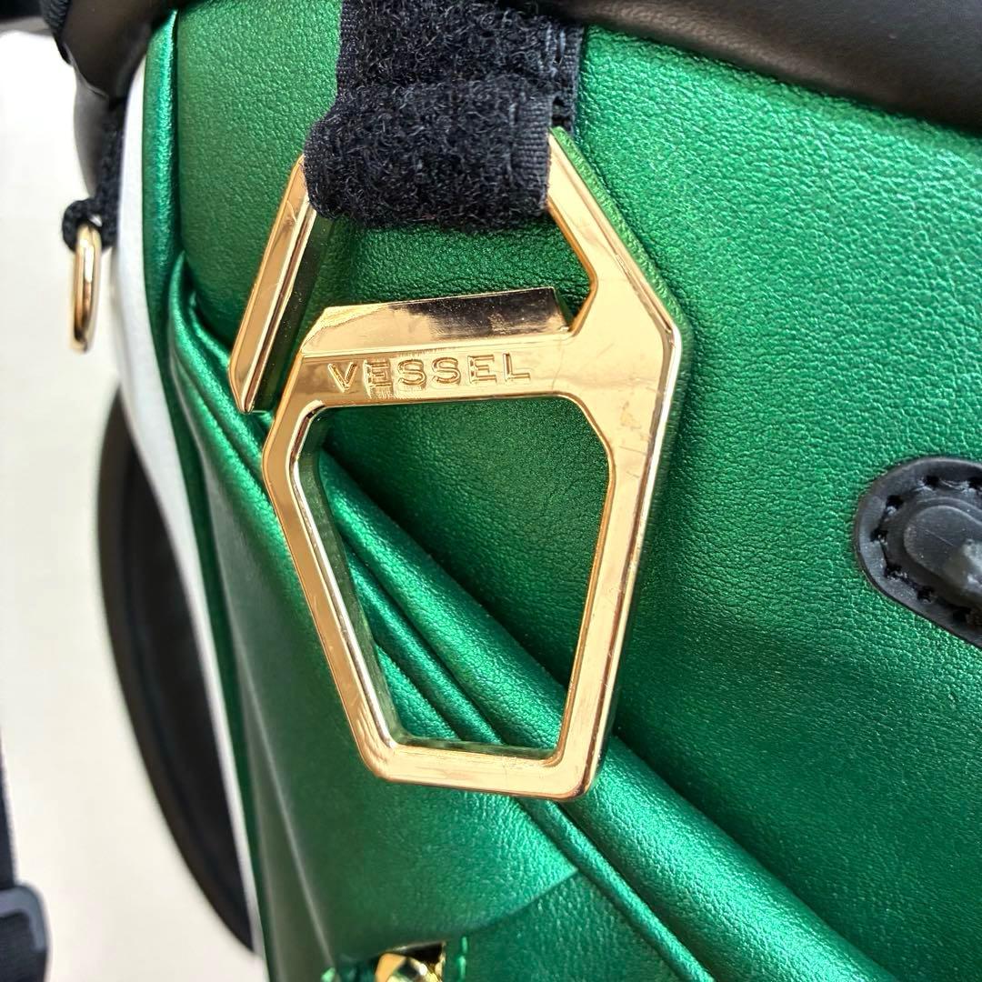 【美品】ベゼル VESSELゴルフスタンドキャディバッグ7.5型ダブルストラップ