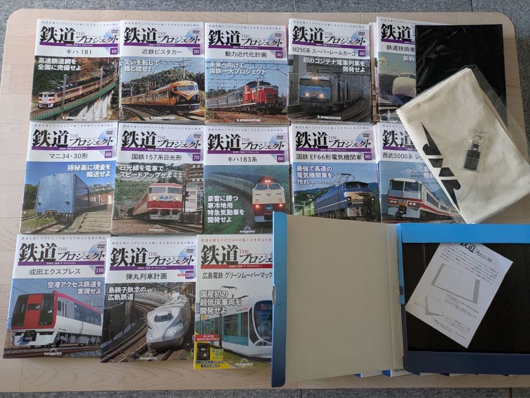 デアゴスティーニ　鉄道ザコレクション(全120冊完全版＋DVD）※DVD未開封