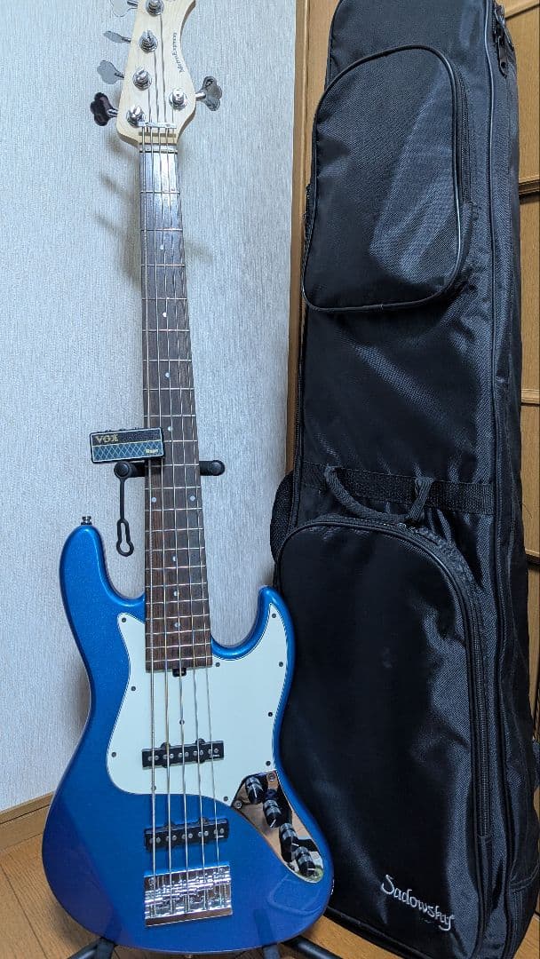 Sadowsky ME21 5弦 アンプラグ2、ケース付き