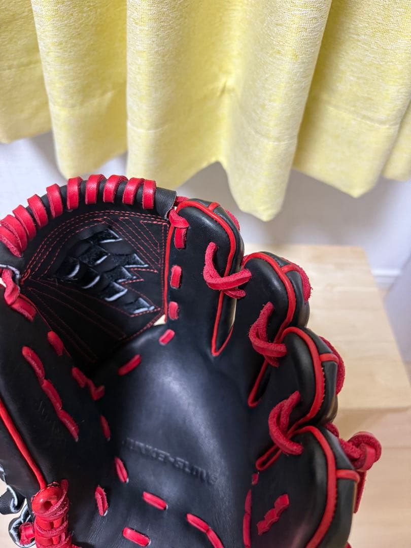 ジュンケイ　松坂モデル　 GLOVE 硬式グローブ 黒/赤