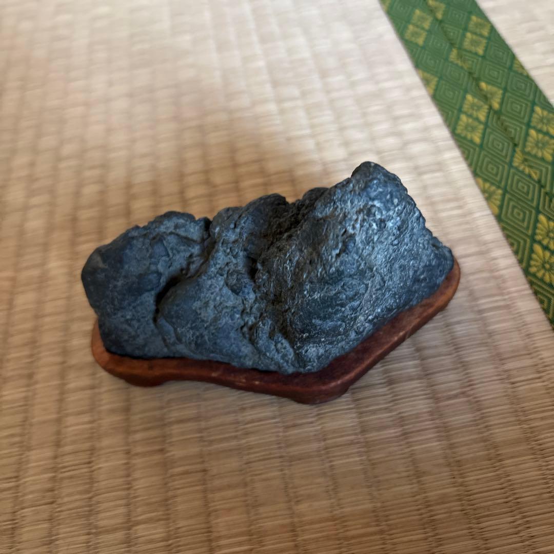 黒　千軒石　木製台座付き