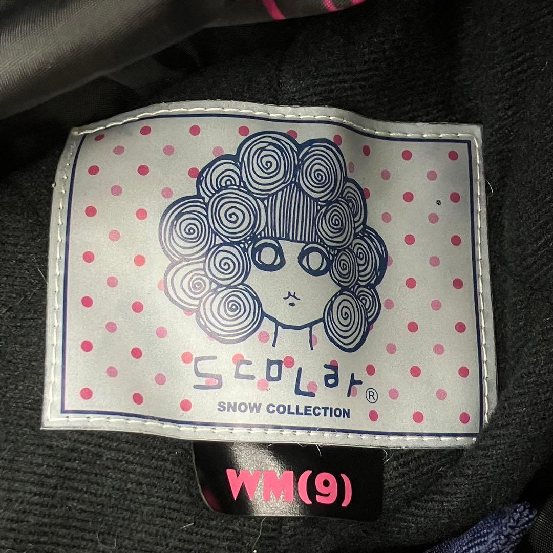 ScoLar スカラー スノボウェア 上下セットアップ レディース 9 紺 黒