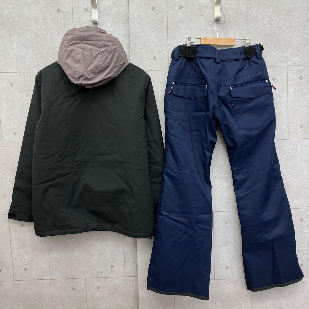 ScoLar スカラー スノボウェア 上下セットアップ レディース 9 紺 黒