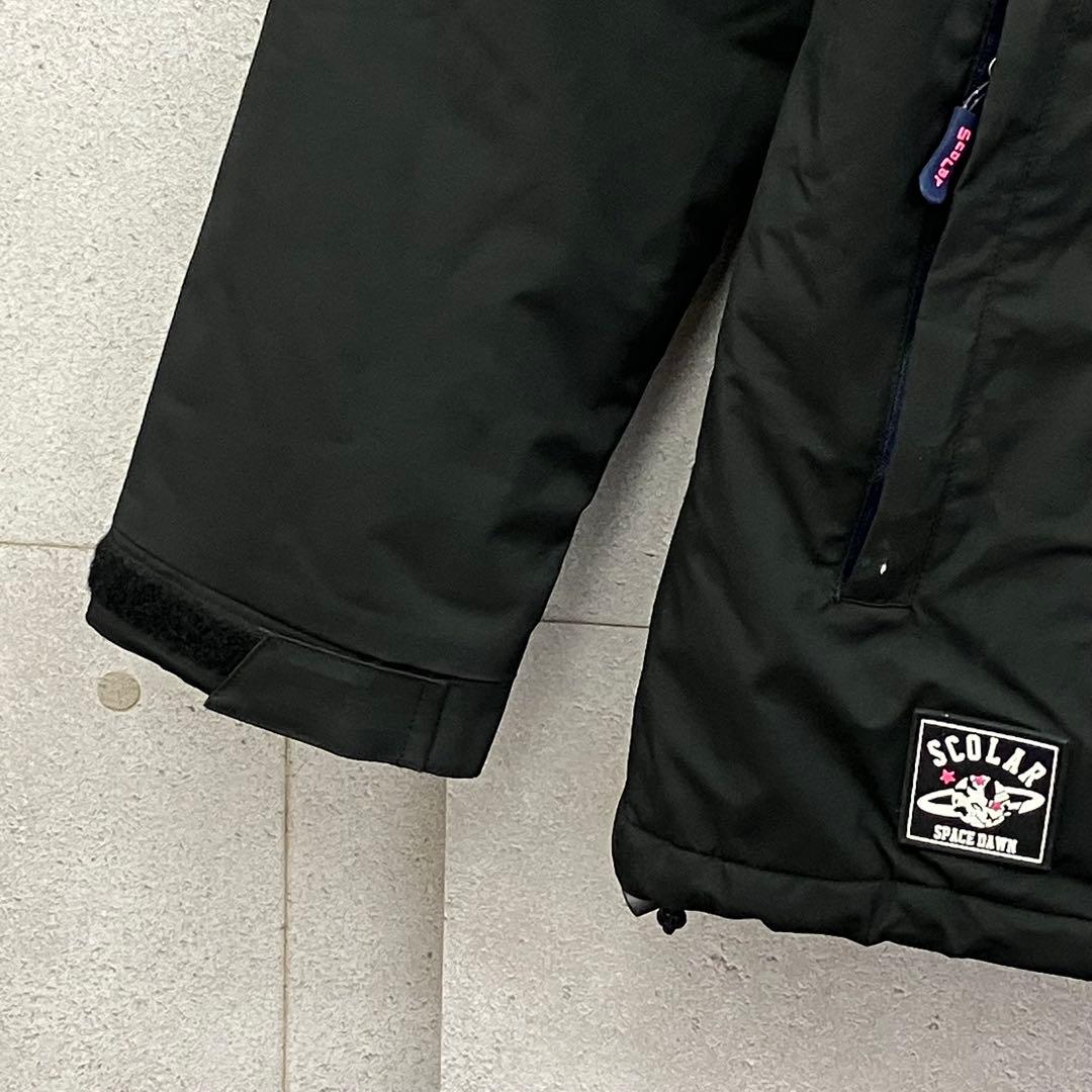 ScoLar スカラー スノボウェア 上下セットアップ レディース 9 紺 黒