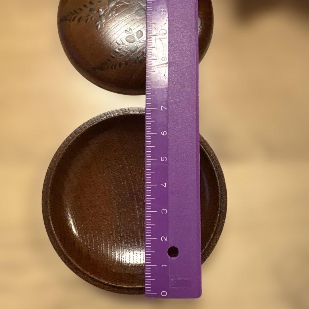 香合　菊蟹と欅萩蒔絵　茶道具2点セット