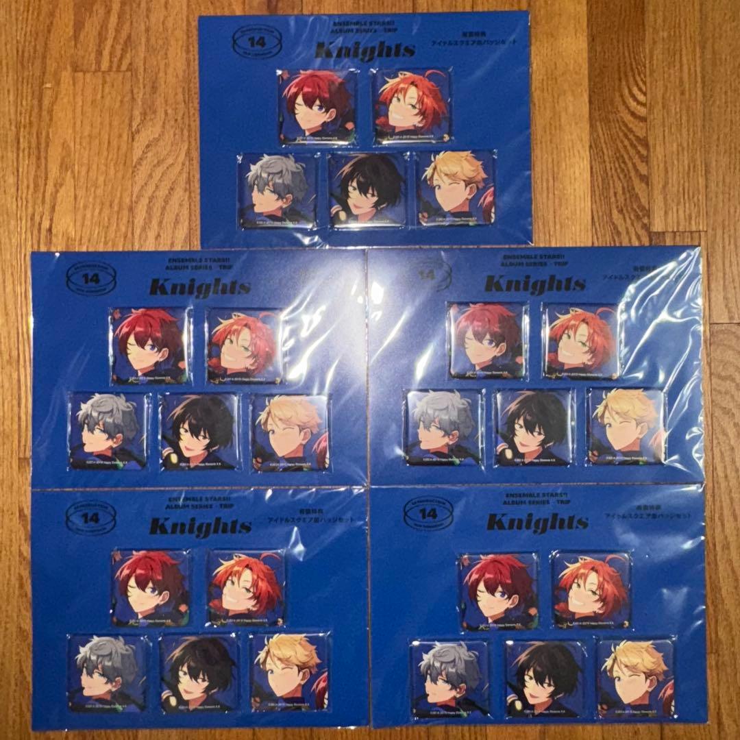 あんさんぶるスターズ‼︎ Knights 有償特典　スクエア缶バッジ　5セット
