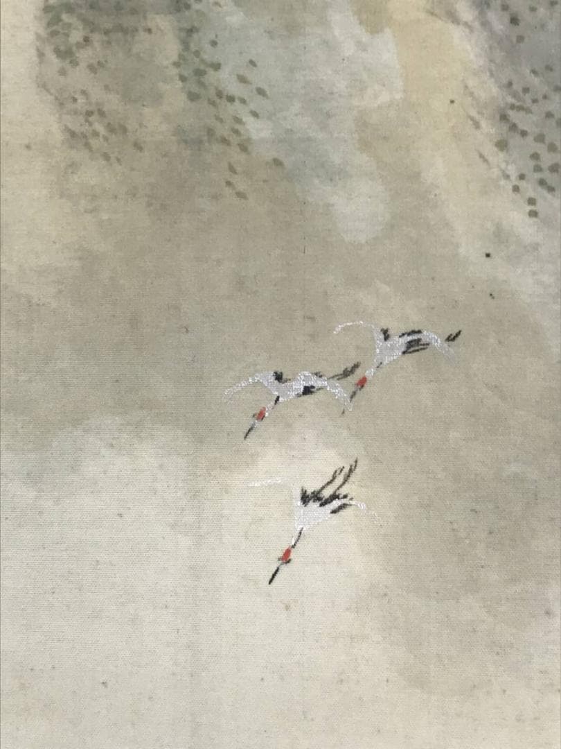 【真作】景堂/蓬莱山図/山水図/祝事山水図/昭和六年筆/掛軸/名家伝来AC-13