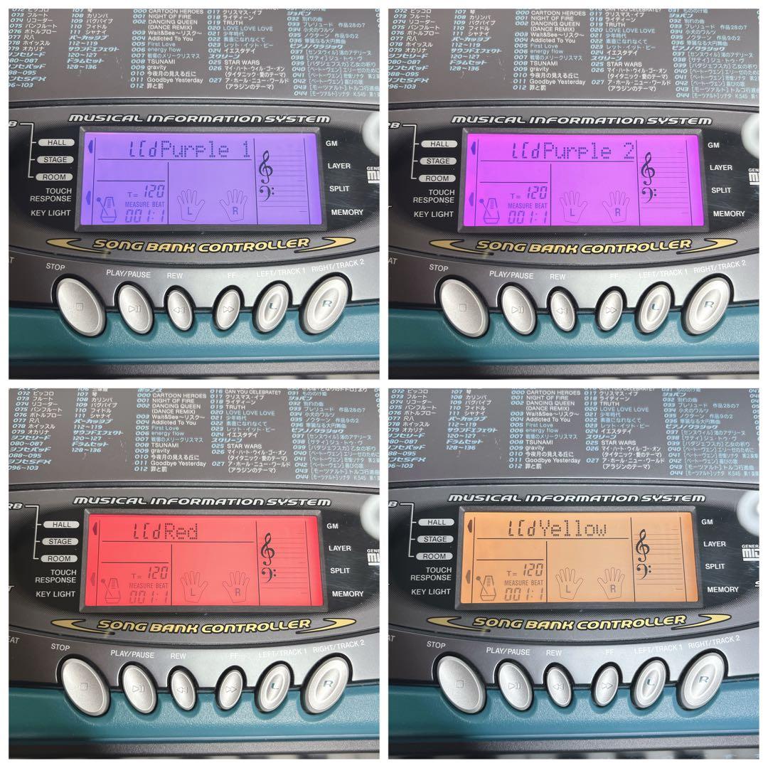 【美品・動作品】 CASIO 光ナビゲーション キーボード LK-70 BL