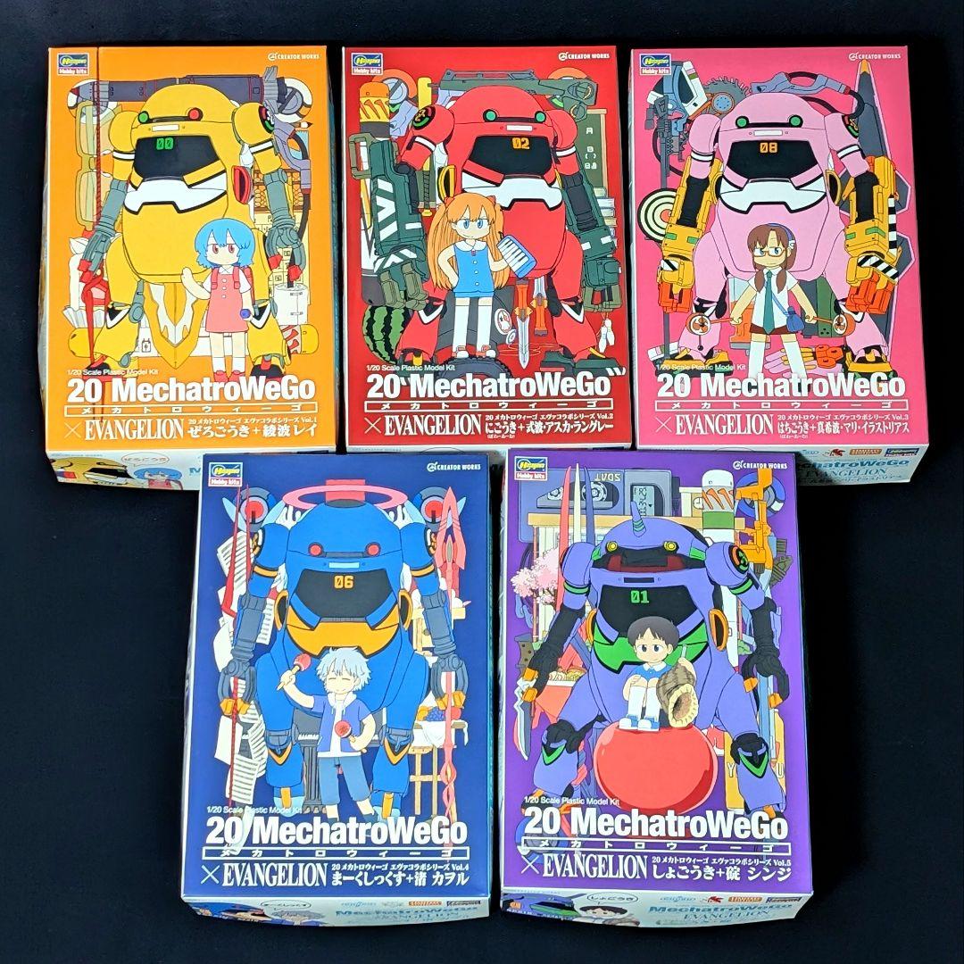 【新品・未組立】全5種セット メカトロウィーゴ × エヴァ プラモデル