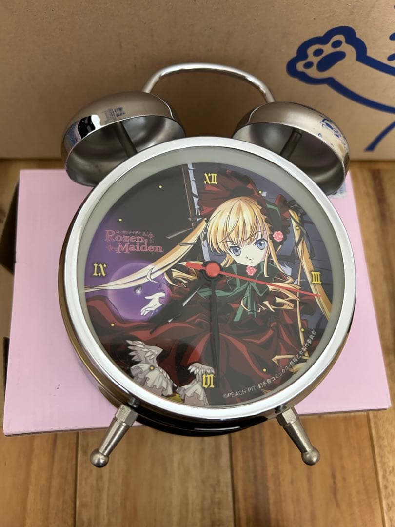 ローゼンメイデン プレミアムクリスタル 雛苺 音声入り目覚まし時計 真紅 翠星石