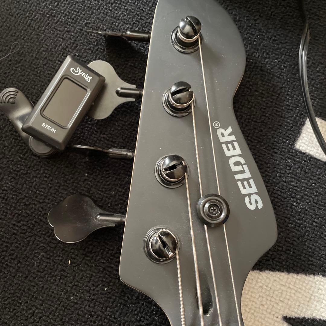 SELDER マットブラック 4弦エレキベース