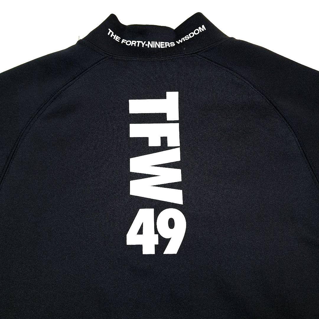 TFW49 メンズ ゴルフ 長袖モックネック ブラック size M 【美品】