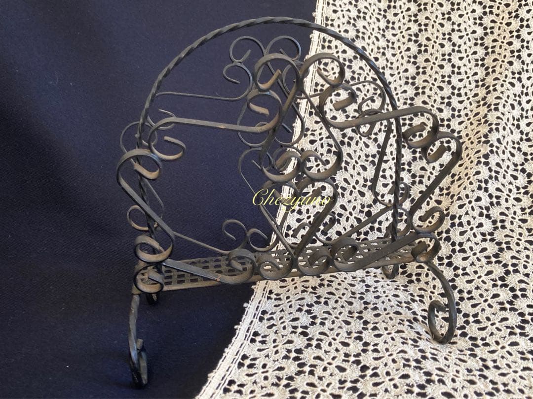 フランスアンティーク おままごと マガジンラック アイアン レターラック