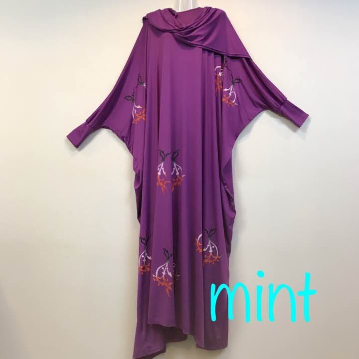 ガラベーヤ ストレッチ パープル